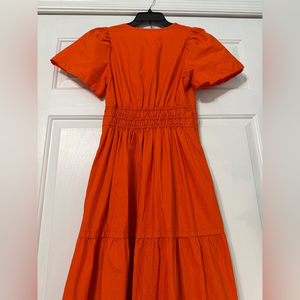 Anthropologie The Somerset Orange Maxi Dress - Picture 3 of 8